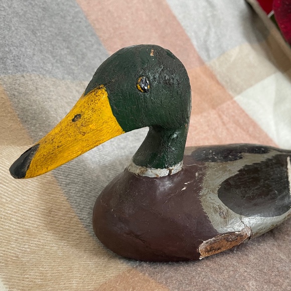 WOODEN DECOY MALLARD DUCK , VERY OLD - Picture 5 of 7